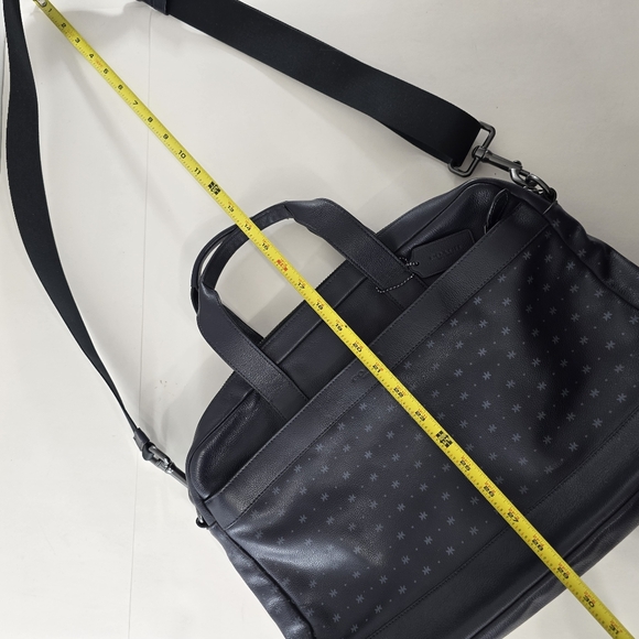 Coach Hamilton Leather Star Dot Laptop Portfolio Business Commuter Crossbody Bag - Picture 15 of 16